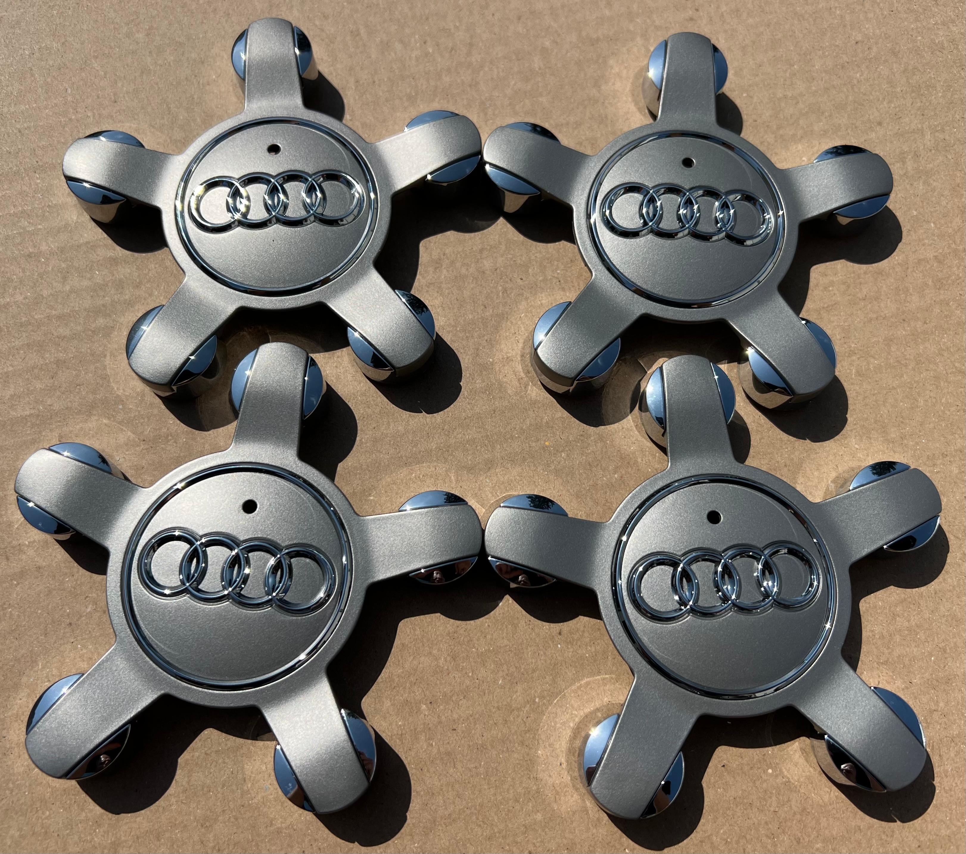 4 ORIGINAL NABENDECKEL STERN AUDI Q5 Q3 A6 A3 8R 8R0601165 NEU 5x112 FRIEHAUS