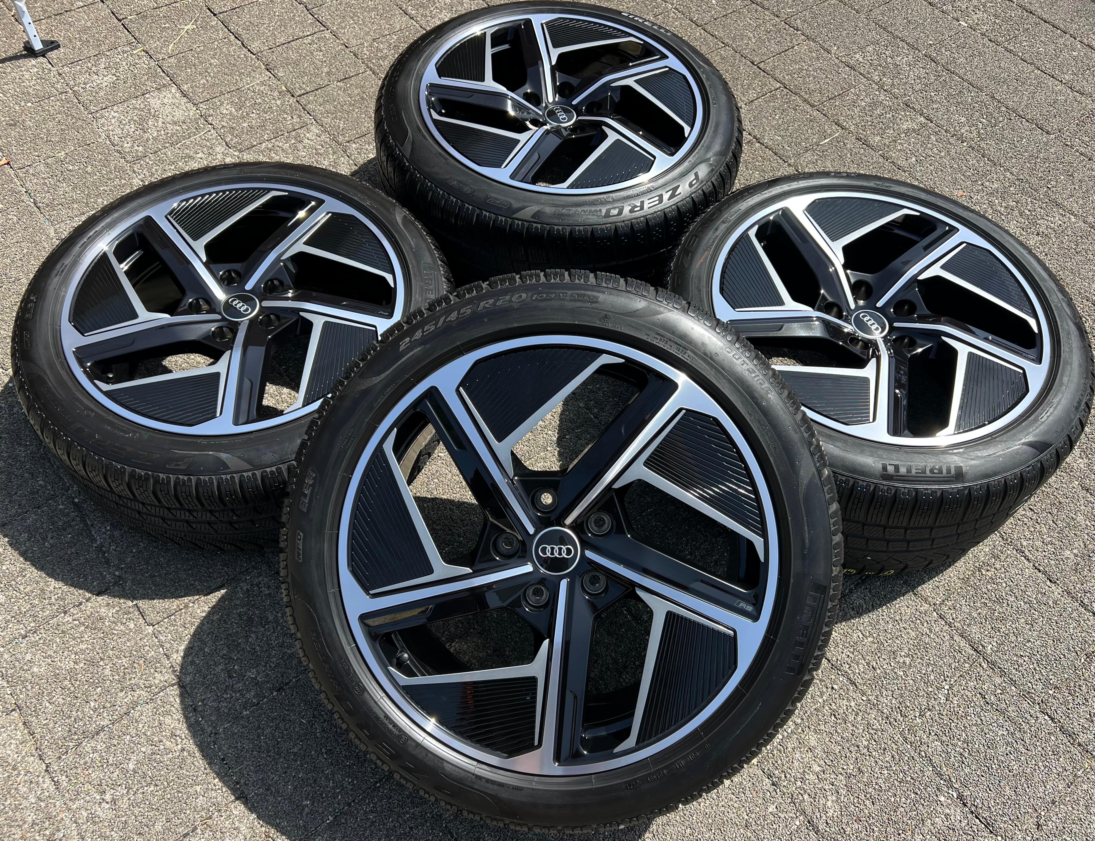 4 ORIGINAL 20" ALU WINTERRÄDER AUDI ETRON E-TRON GT 4J3601025F 4J3601025H  4 ORIGINAL 20" ALU WINTERRÄDER AUDI ETRON E-TRON GT 4J3601025F 4J3601025H