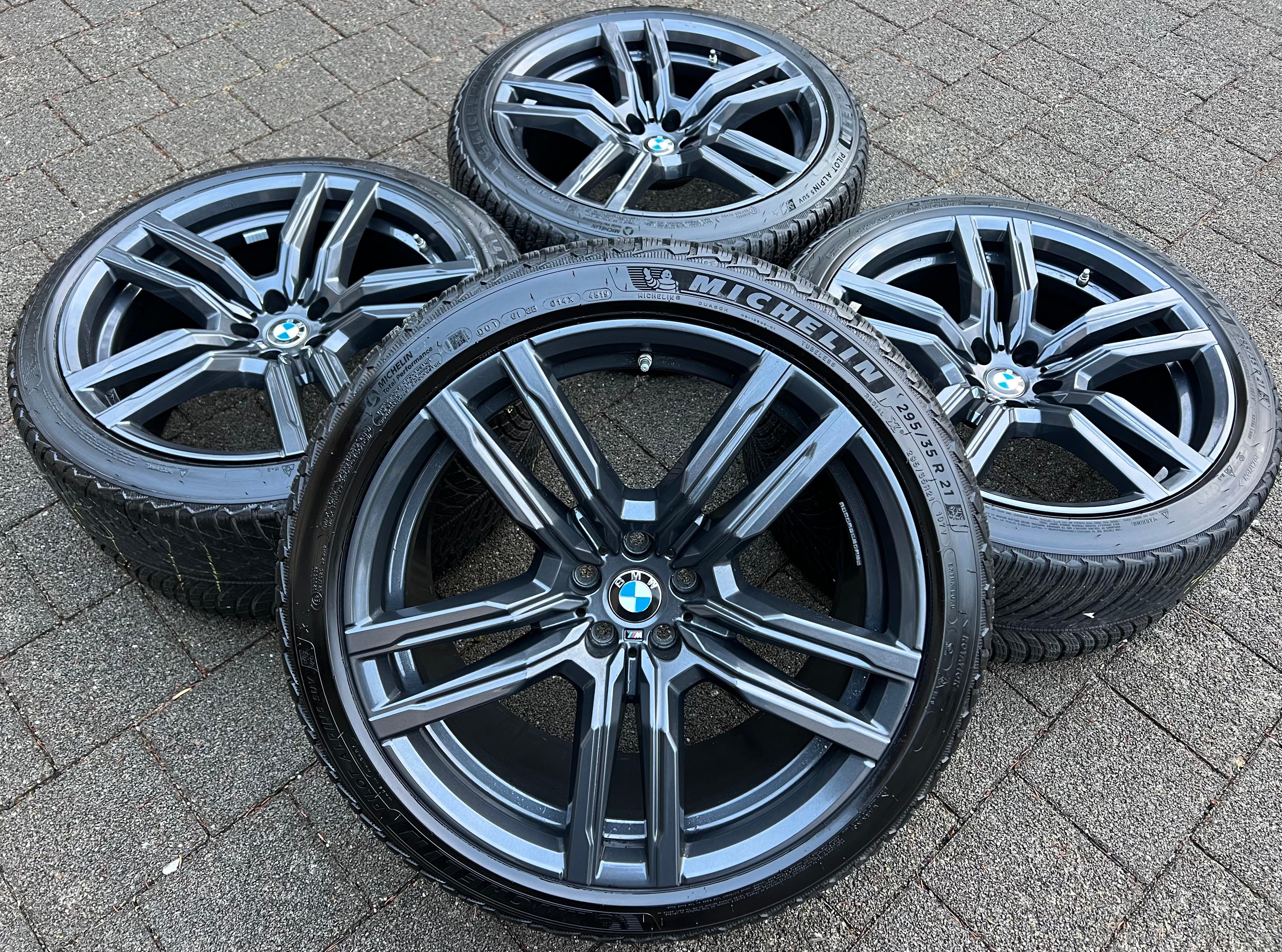 4 ROUES D'HIVER ORIGINALES 21" EN ALU BMW X5M F95 X6M F96 STYLING M808 295/35R21 107V FRANCO DOMICILE