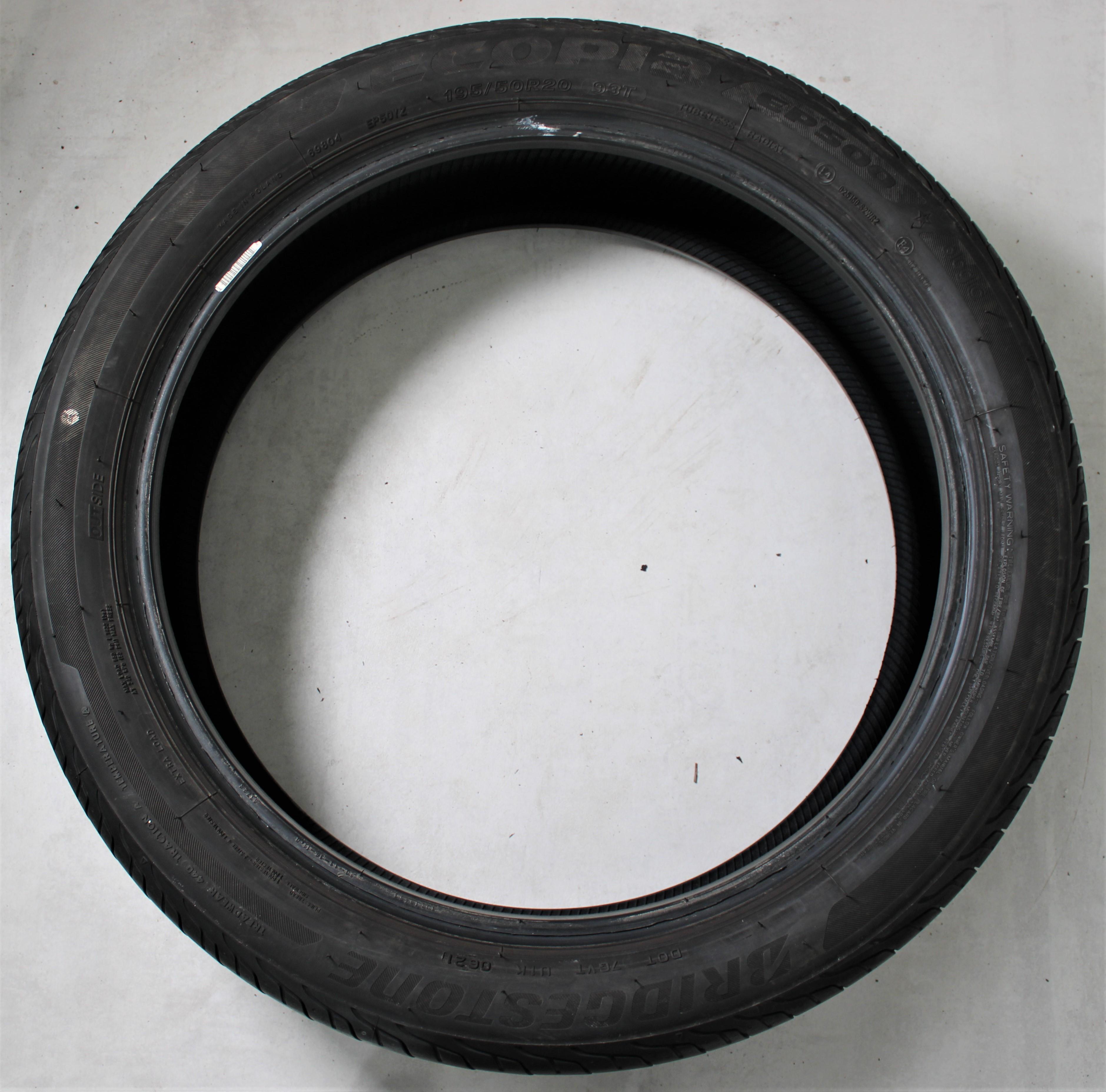 1 x 195/50R20 93T Sommerreifen Bridgestone Ecopia EP500 4,5mm 2021 *