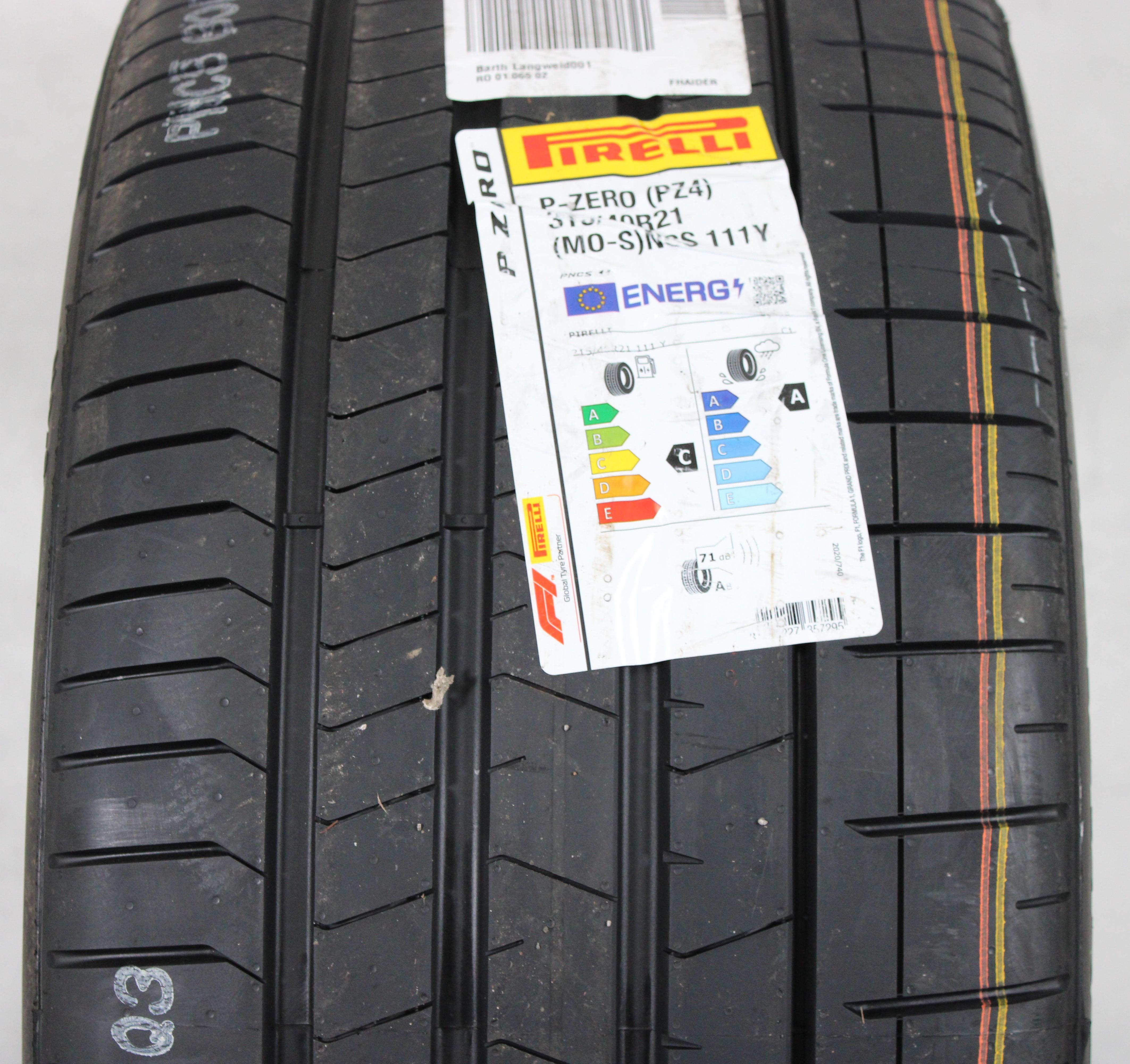 1 X 315/40R21 111Y Sommerreifen Pirelli Pzero PZ4 MO-S 2023 PNCS | 20256