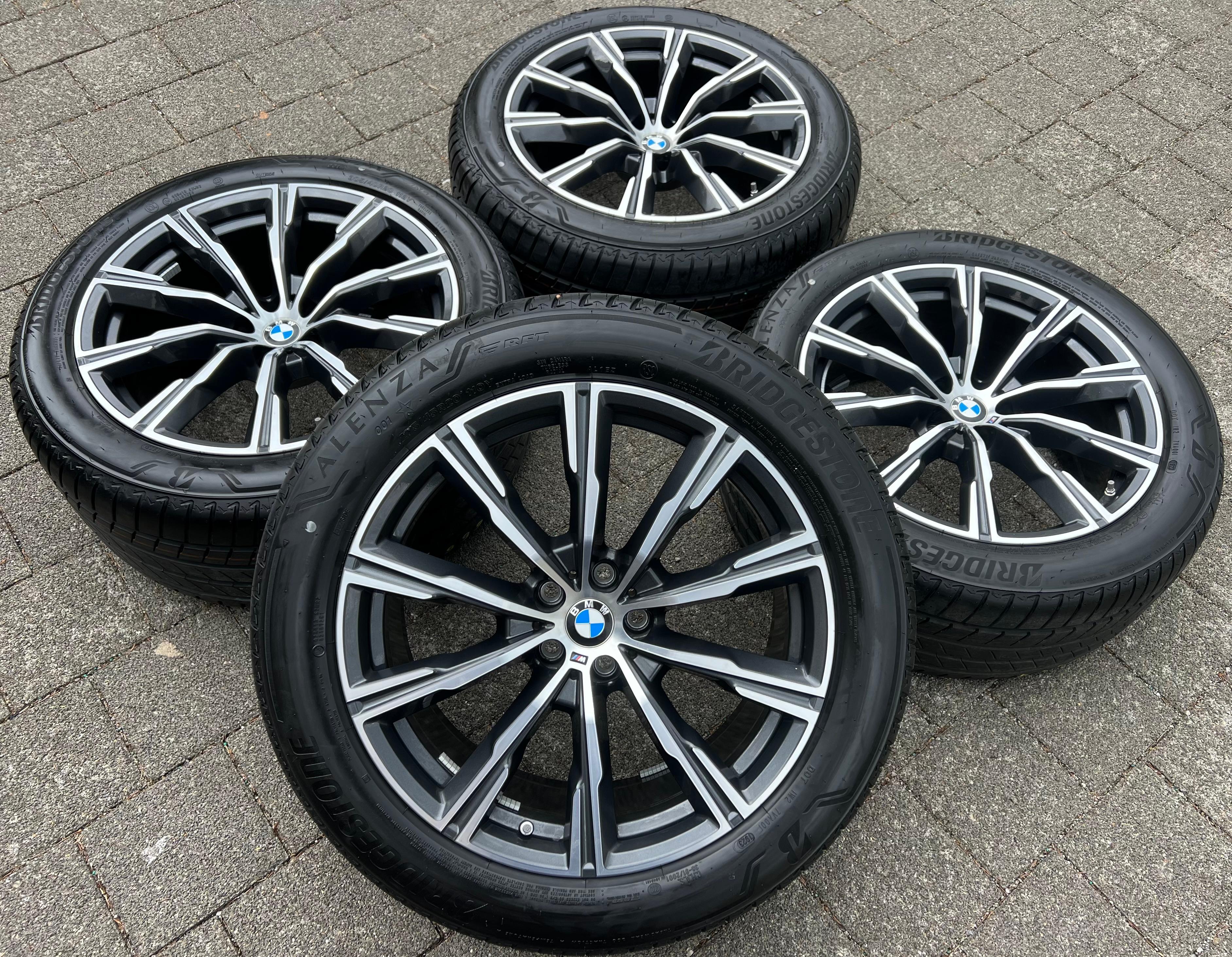 4 ROUES D'ÉTÉ ORIGINALES 20" EN ALUMINIUM BMW X5 G05 X6 G06 STYLING M740 275/45R20 110Y 305/40R20 112Y