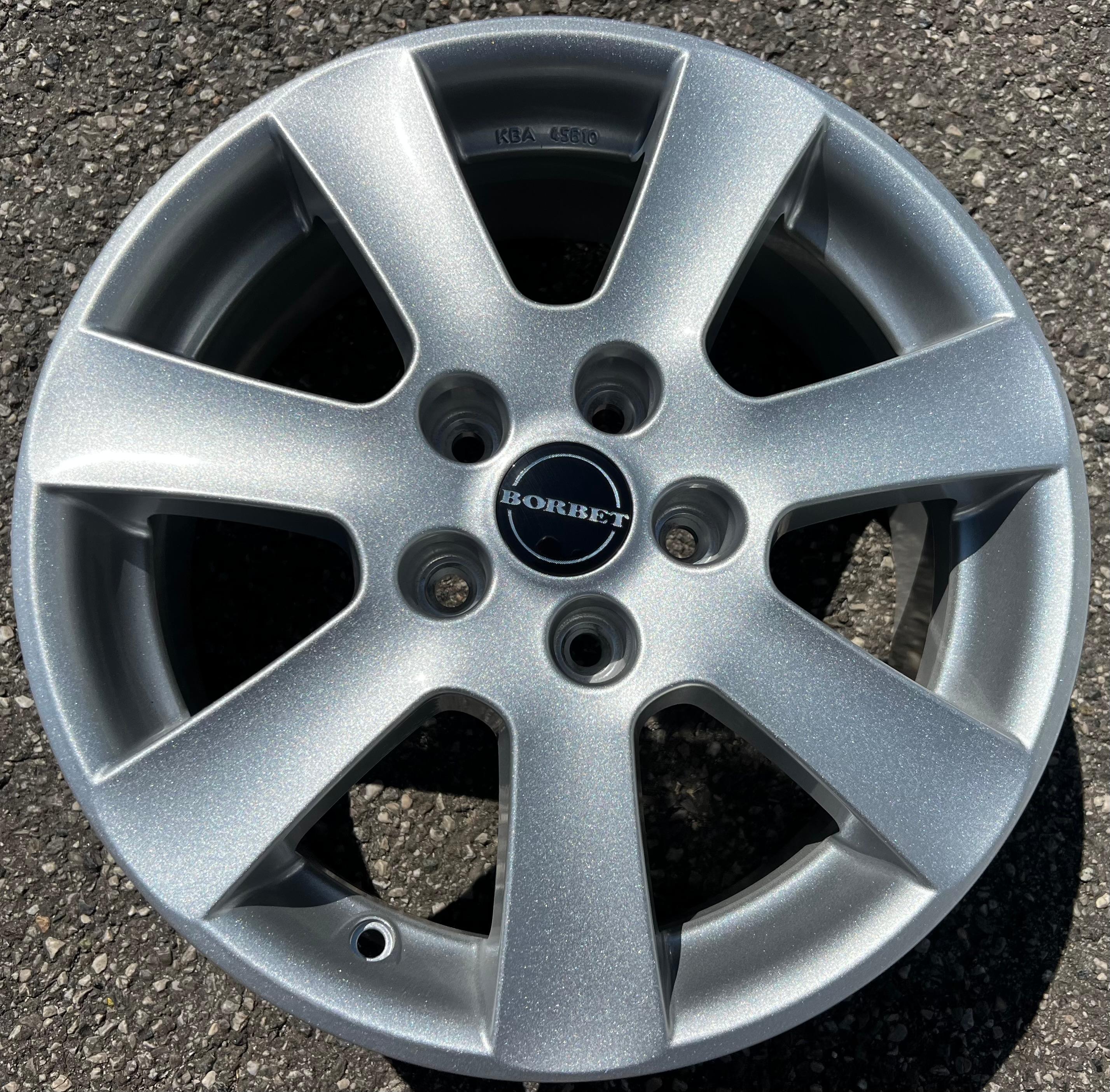 1 X BORBET 16" ALUFELGE 7x16 ET45 5x112 KBA 45810 VW AUDI SEAT SKODA FREIHAUS