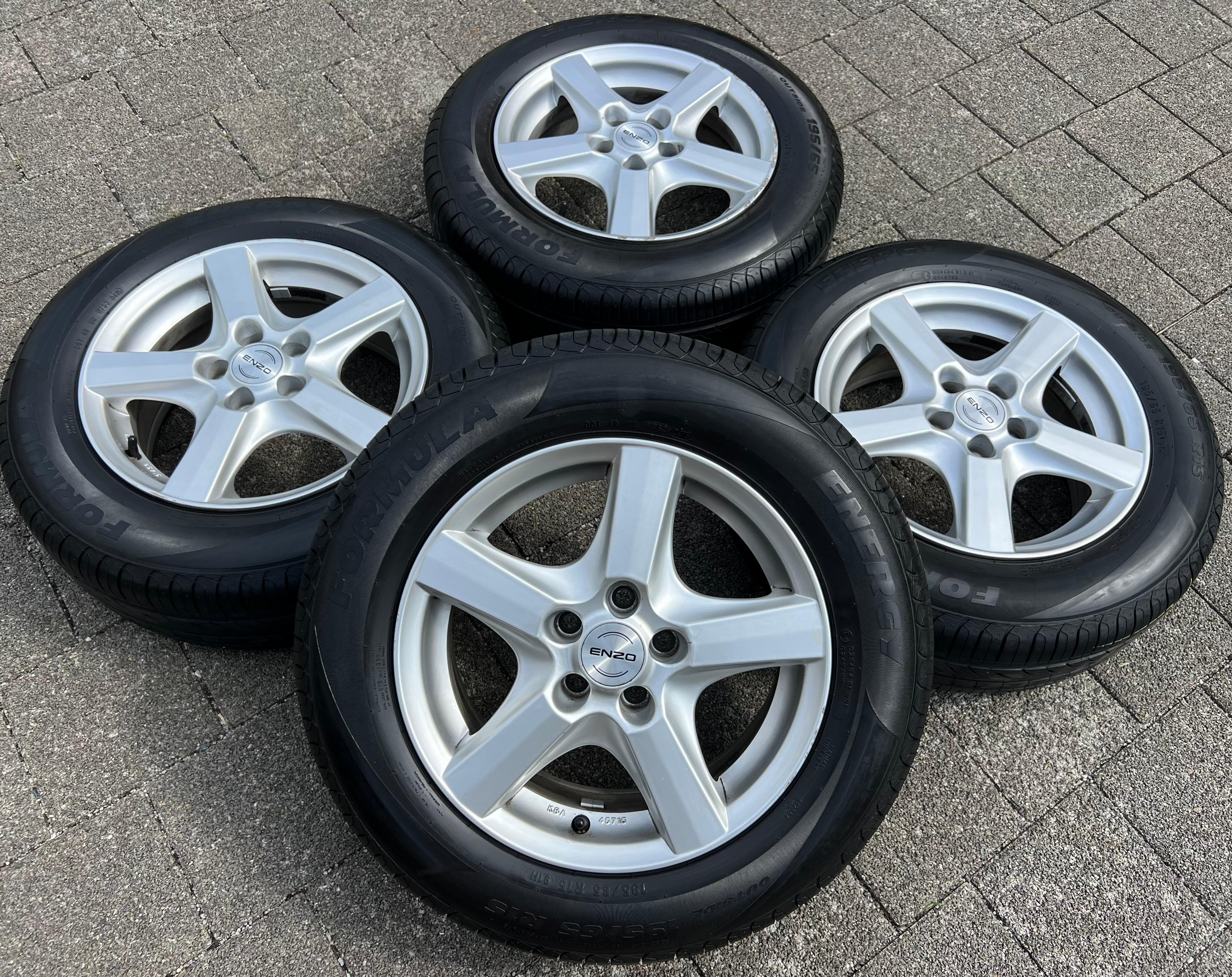 4 ALU 15" SOMMERRÄDER VW GOLF IV 4 NEW BEETLE 195/65R15 91H FORUMLA FREIHAUS