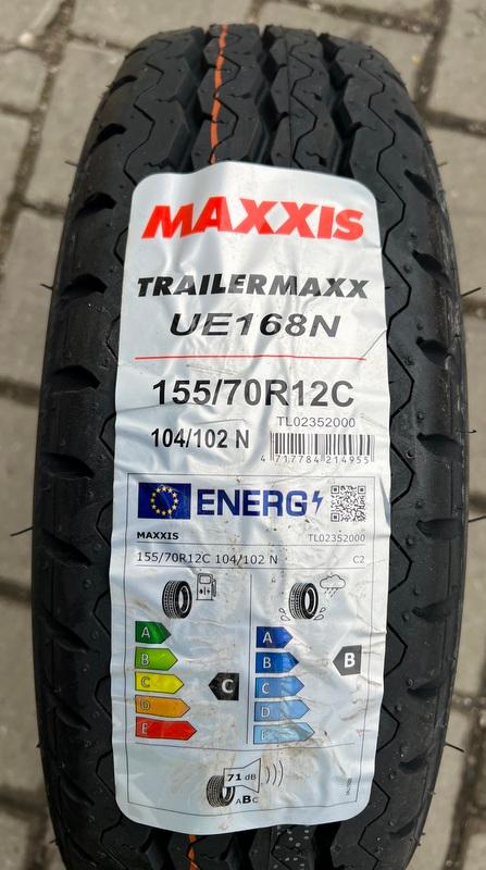 1 x 155/70R12C 104/102N Sommerreifen Maxxis Trailermaxx UE168N NEU 2021