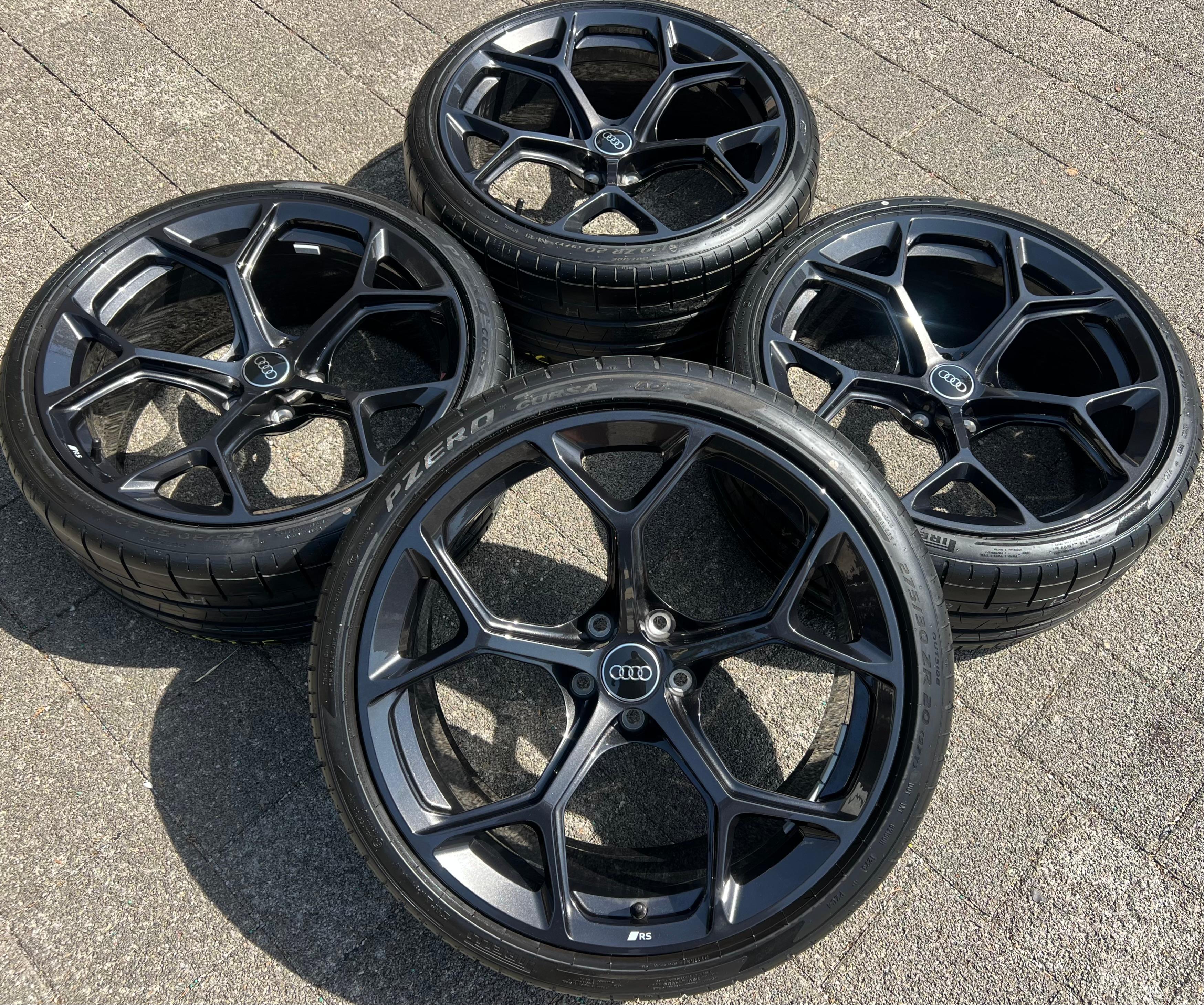 4 ORIGINAL 20" ALU SOMMERRÄDER AUDI RS4 RS5 8W 275/30R20 97Y 8W0601025GJ FREIHAUS