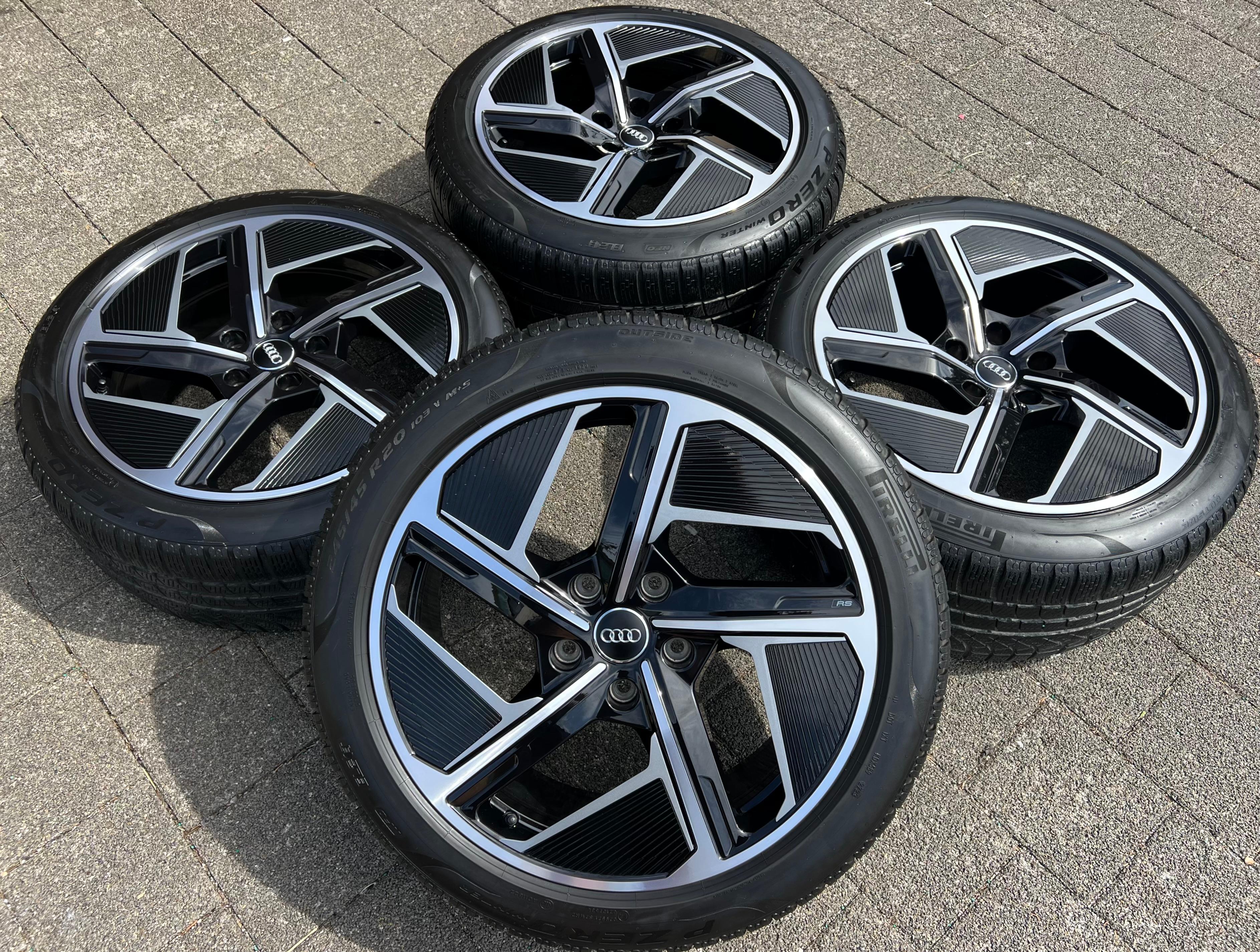 4 ORIGINAL 20" ALU WINTERRÄDER AUDI ETRON E-TRON GT 4J3601025F 4J3601025H  4 ORIGINAL 20" ALU WINTERRÄDER AUDI ETRON E-TRON GT 4J3601025F 4J3601025H