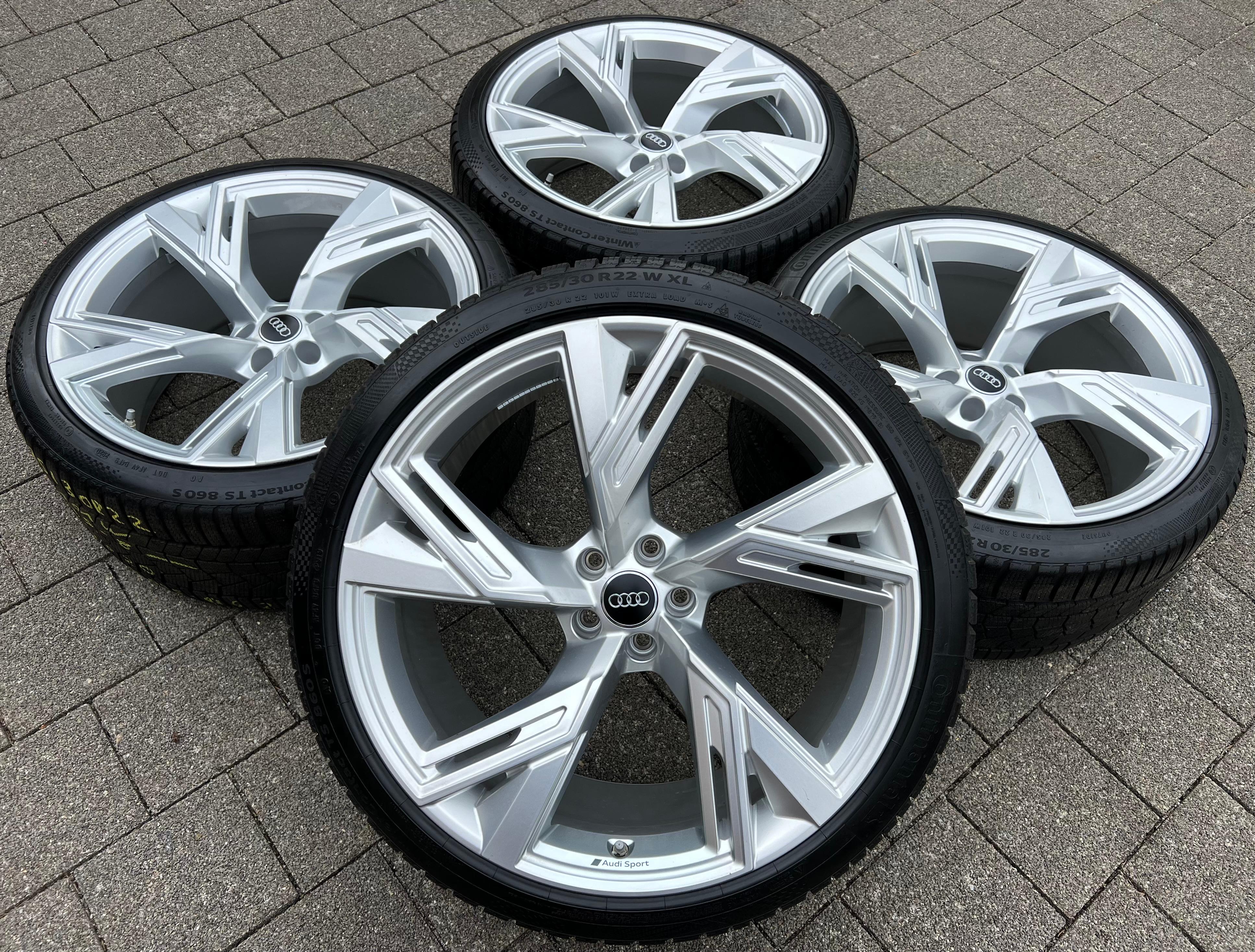 4 ROUES D'HIVER ORIGINALES 22" EN ALU AUDI RS6 AVANT 4K C8 RS7 F2 4K 4K0601025T 285/30R22 101W LIVRAISON GRATUITE