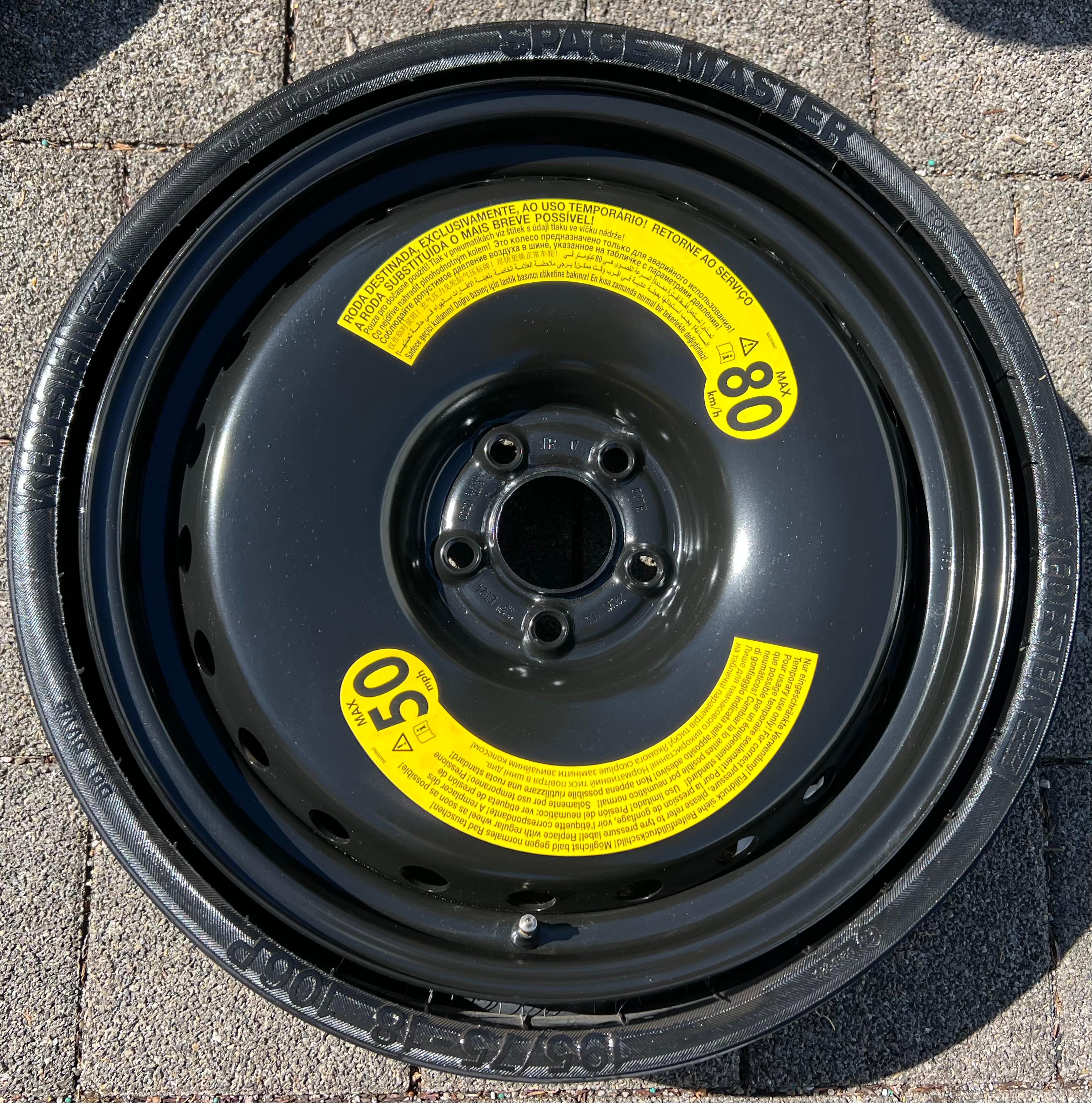1 X RESERVERAD NOTRAD AUDI Q5 FY 80A601027B 195/75R18 106P 2022 FREIHAUS