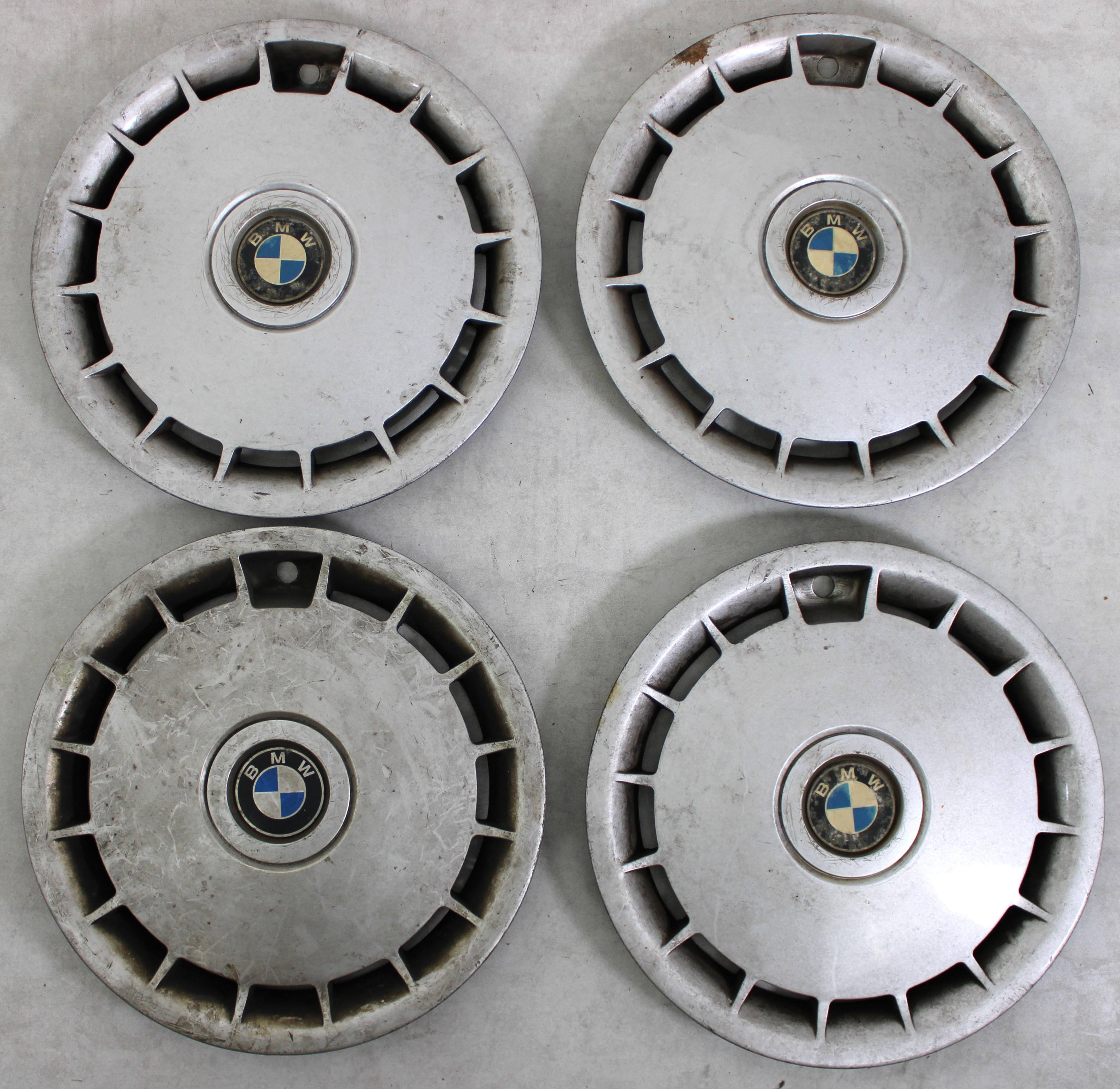 4 ORIGINAL 15" RADKAPPEN BMW 3ER E36 5ER E34 3613-1129843 RARITÄT