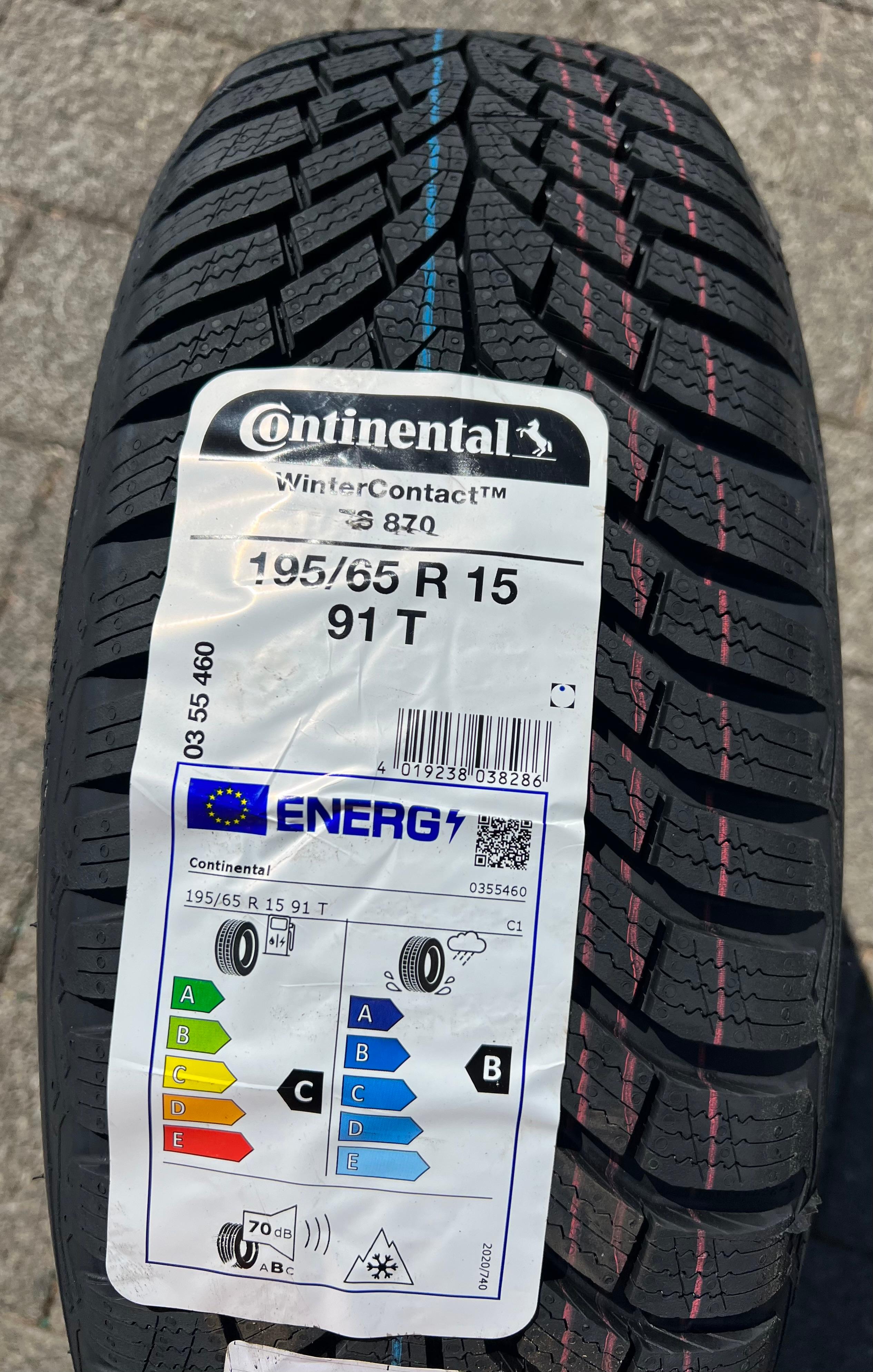 1 x 195/65R15 91T Winterreifen Continental Winter Contact TS870 2023 NEU Freihaus