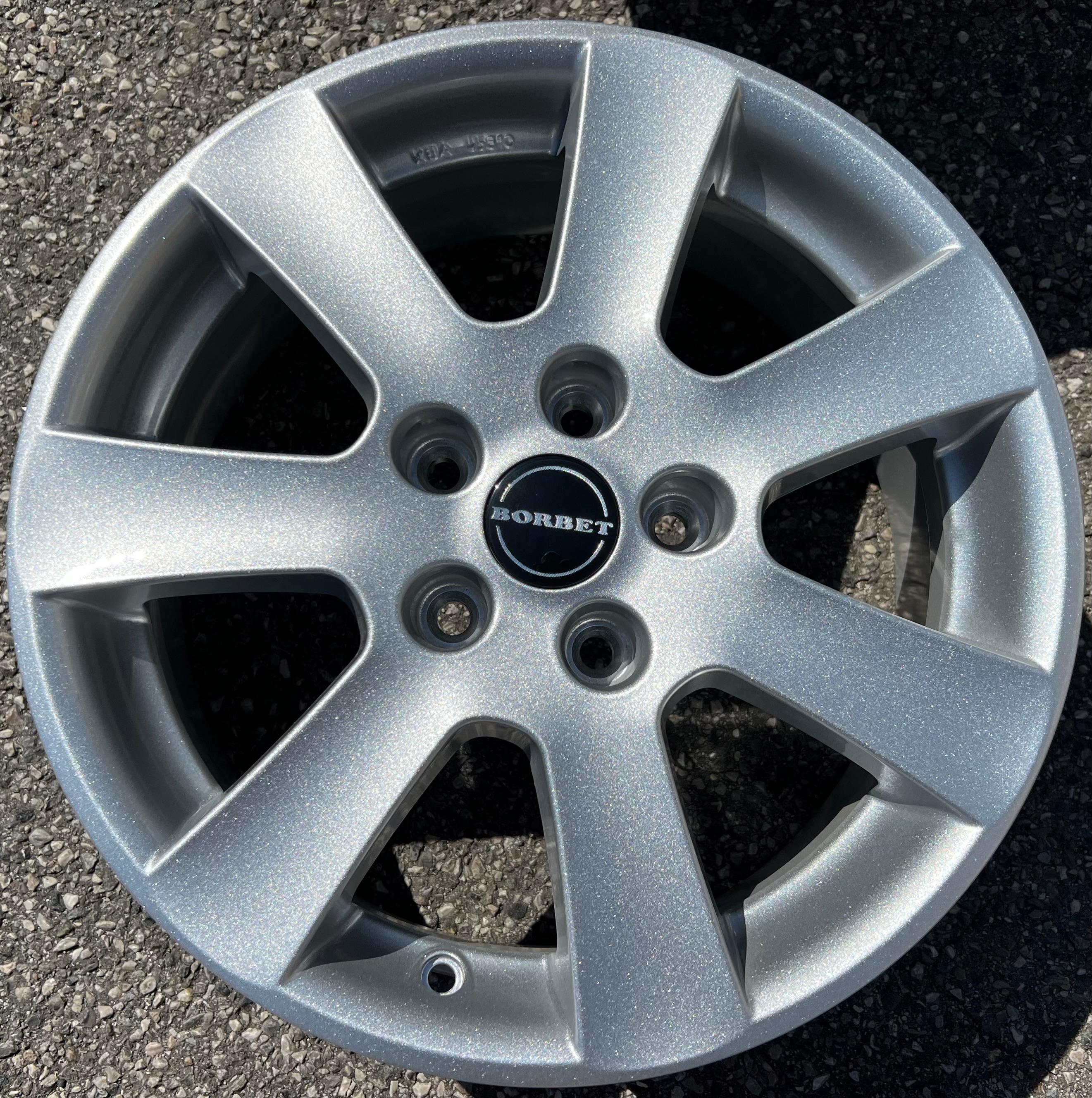 1 X BORBET 16" ALUFELGE 7x16 ET38 5x112 KBA 45810 VW AUDI SEAT SKODA FREIHAUS